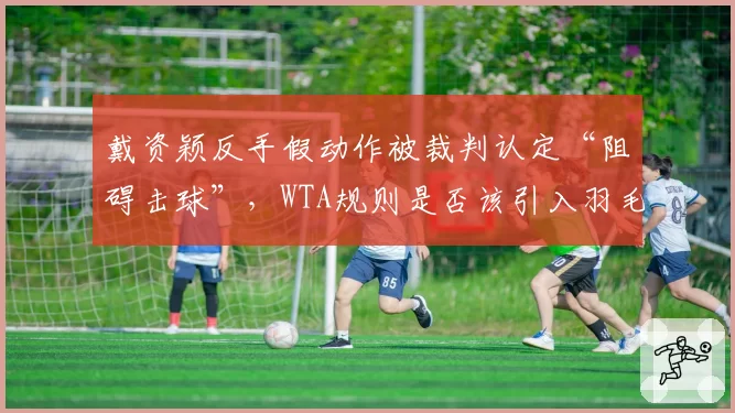 戴资颖反手假动作被裁判认定“阻碍击球”，WTA规则是否该引入羽毛球争议？