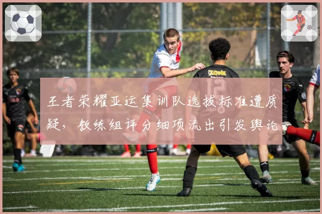 王者荣耀亚运集训队选拔标准遭质疑,教练组评分细项流出引发舆论海啸